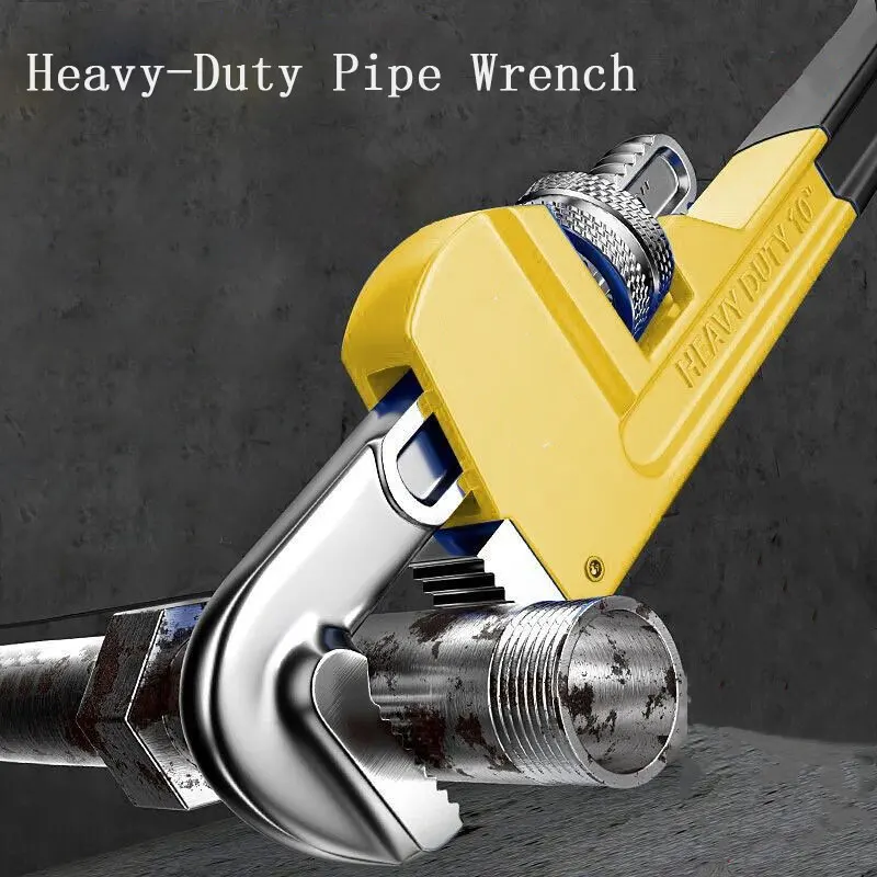 

1 шт., многофункциональный сверхмощный трубный ключ, сантехнический ключ, универсальный гаечный ключ, быстрорегулируемый хомут для труб, бытовые инструменты для ремонта