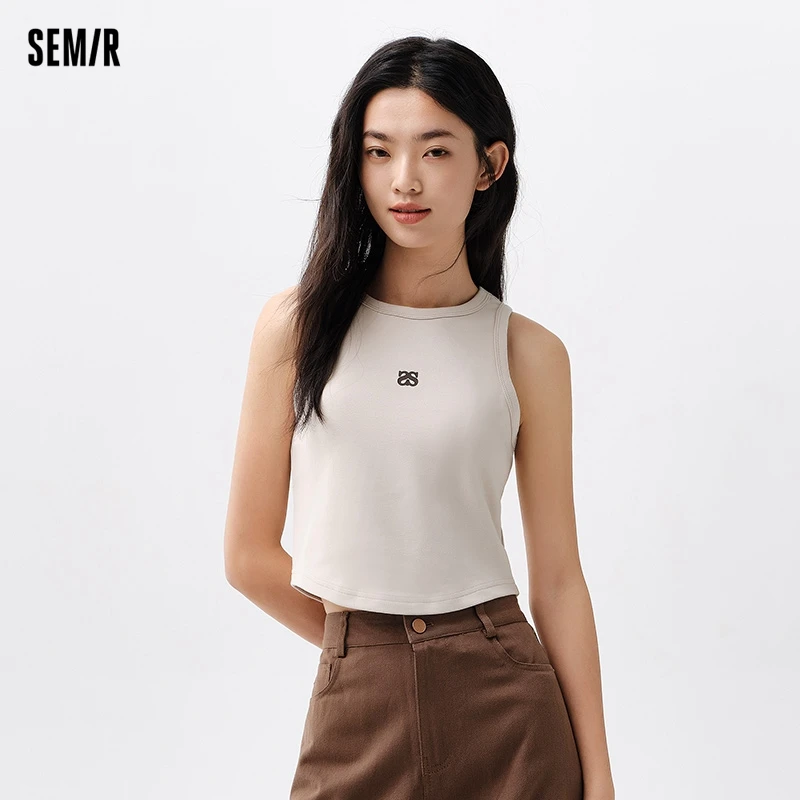 Semir 2024 Vest Women Fashion Printed Inner Suspender Simple Casual Sweet Spicy Style Top Slimming Vests