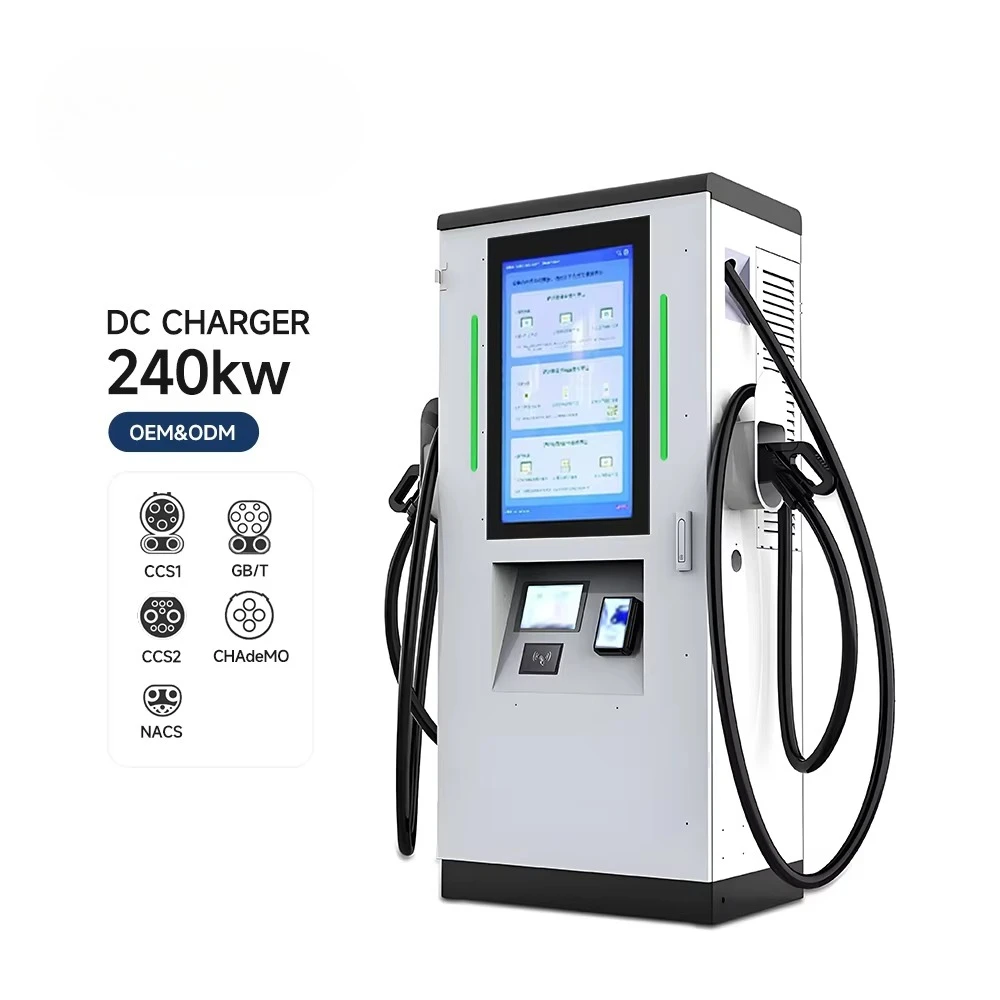 Advertising Screen DC EV Charger 160KW CCS2 EV DC Charging Pile Electric Vehicle Car Charger