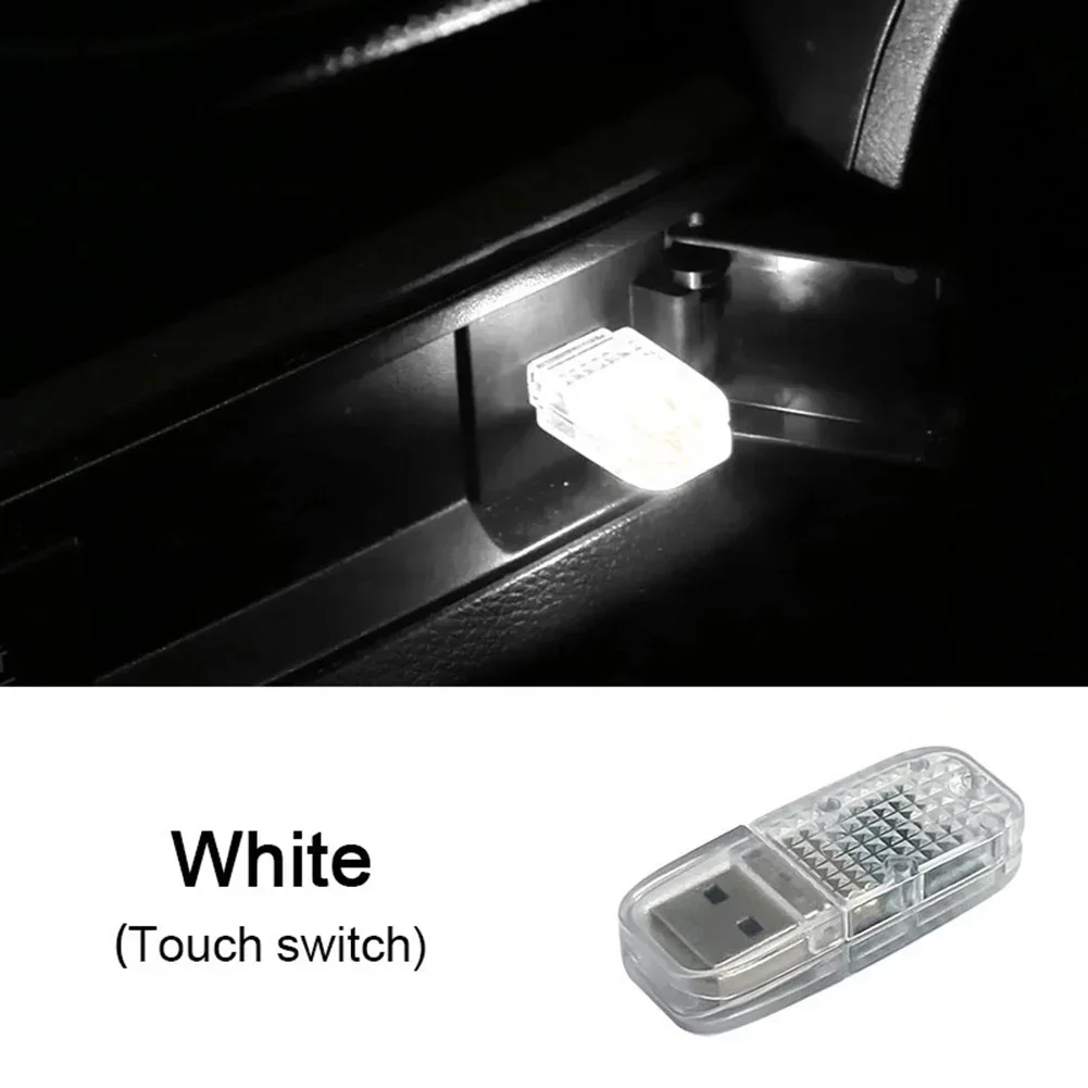 

Dustproof Anti-scratch Atmosphere Lamp Atmosphere Light White 5V ABS + Electronic Components Ambient Light Touch Switch