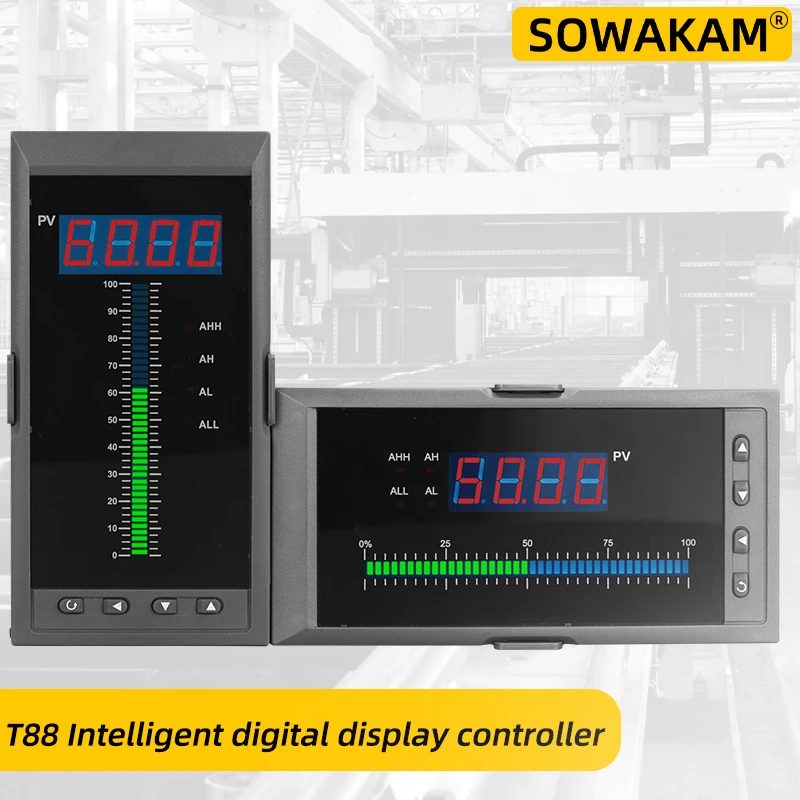 

Universal input Water Level Indicator 4-20mA 4 relays RS485 output for Water Level Sensor temperature Liquid Level Controller