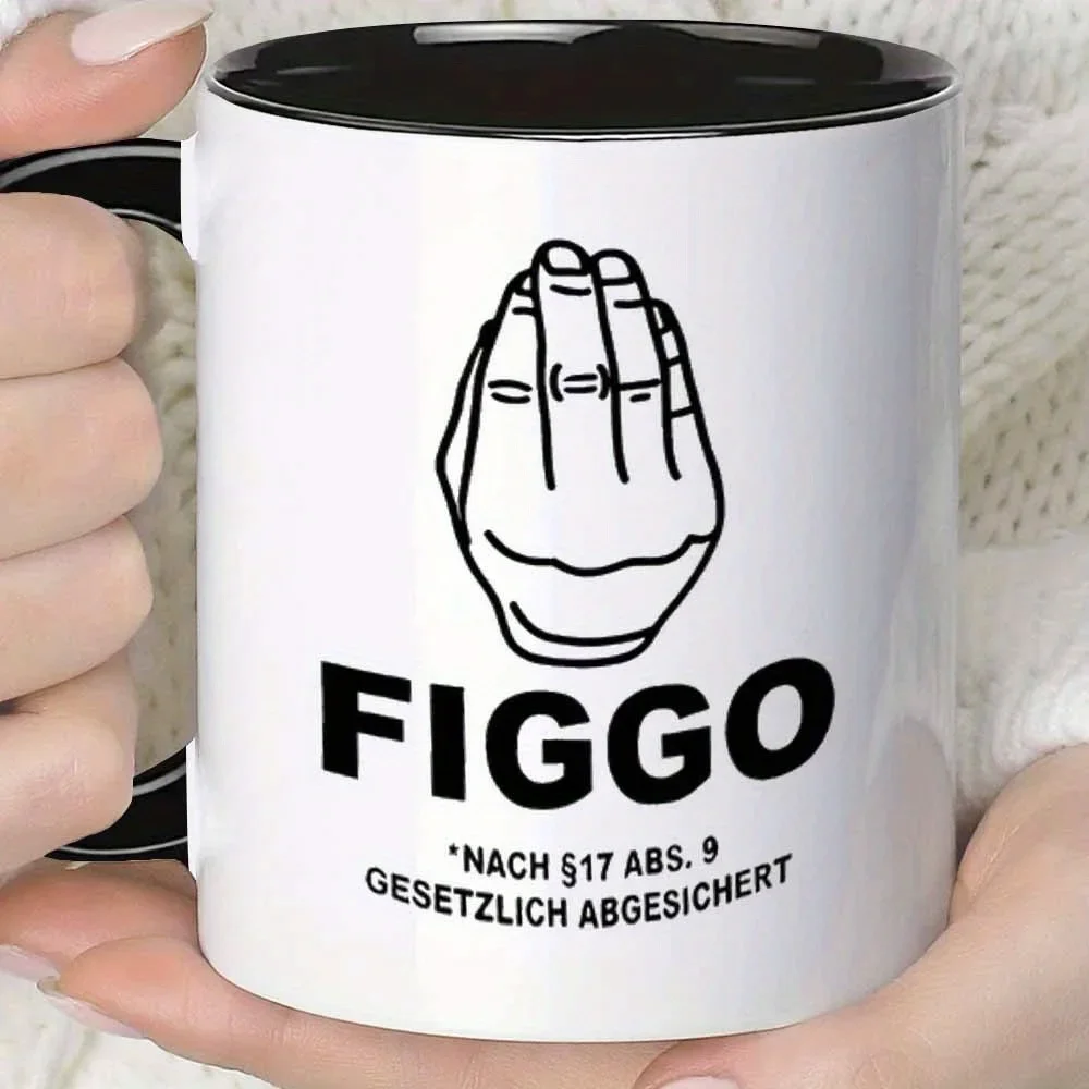Novelty FIGGO Locking Mug Coffee Cup Juice Cup 11Oz 360Ml Fun Gift