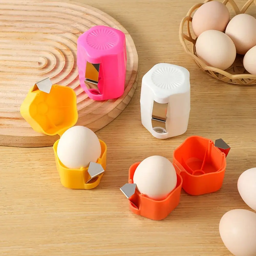 Cute Egg Shell Opener Household Stainless Steel Egg Opening Machine Upgraded Separator Egg Opener Tool Kitchen Accessories