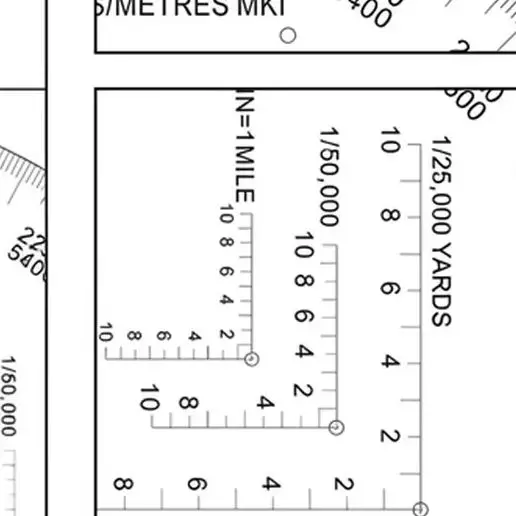 Transparent PP Protractor Coordinate Scale Ruler For Map Reading Land Navigation G2AB Training School Teaching Tool