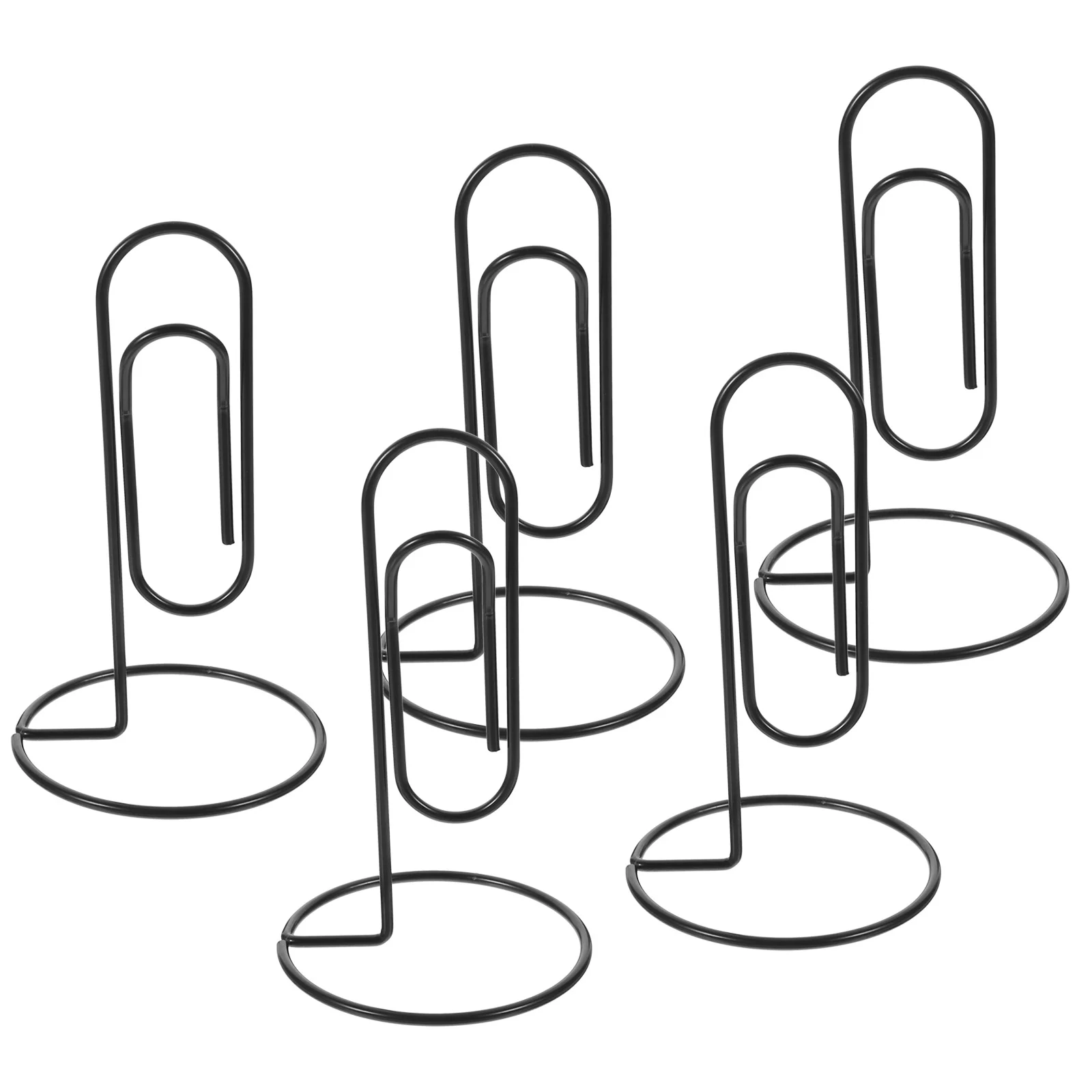 

5 Pcs Paper Clip Clips Fix Paperclips Multifunction Letter Holder File Clamps Bookmark