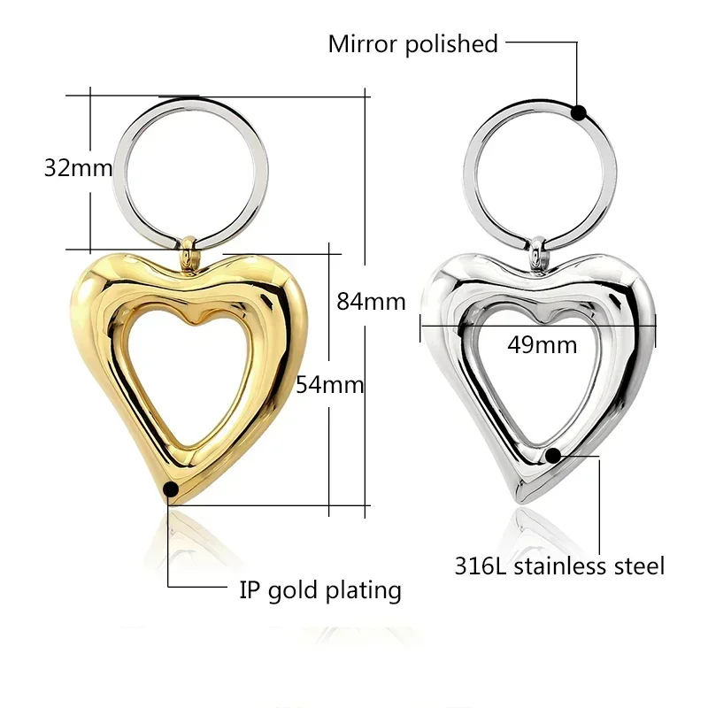 أقراط متدلية مجوفة من الفولاذ المقاوم للصدأ 316L ، حب على شكل قلب ، مطلية بالذهب ، مجوهرات مقاومة للماء ، أنيقة ، عالية الجودة ، جديدة