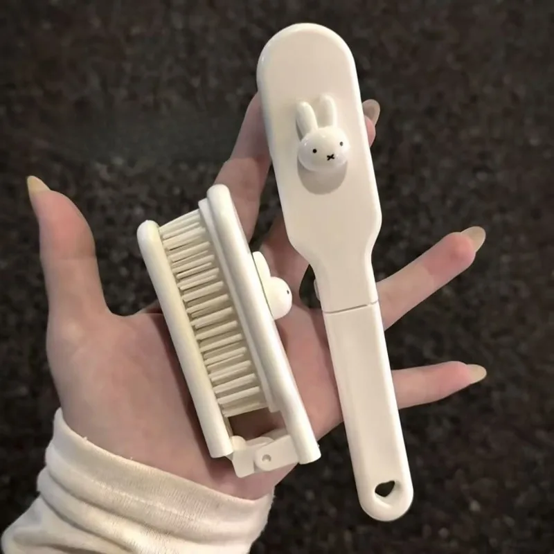 

Горячая мультяшная серия Miffy, складная расческа на воздушной подушке, милая креативная мини-портативная массажная расческа с мягкими зубьями, подарок для девочек