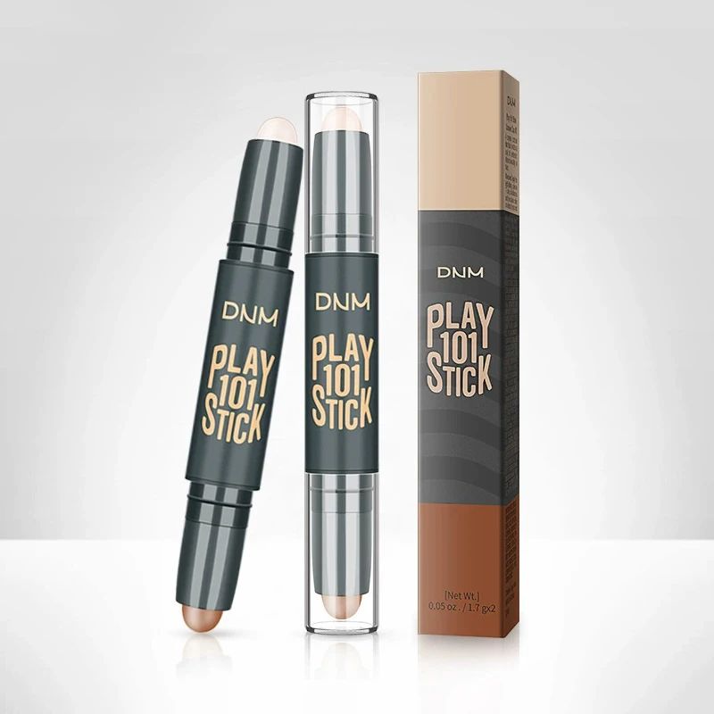 1Pc 3D Makeup Double-head Contour Stick Concealer Bronzers Highlighters Pen V Face Corrector Long Lasting Cosmetic Beauty Tool