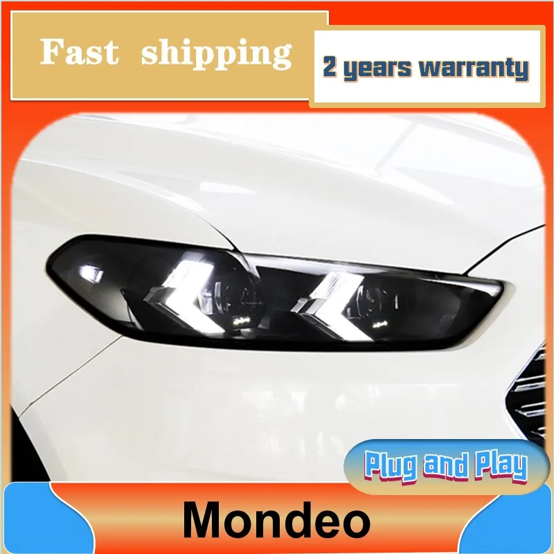 

Car Styling for Ford Mondeo Head Lamp 2013-2016 Mondeo Headlights DRL Turn Signal Low High Beam Projector Lens