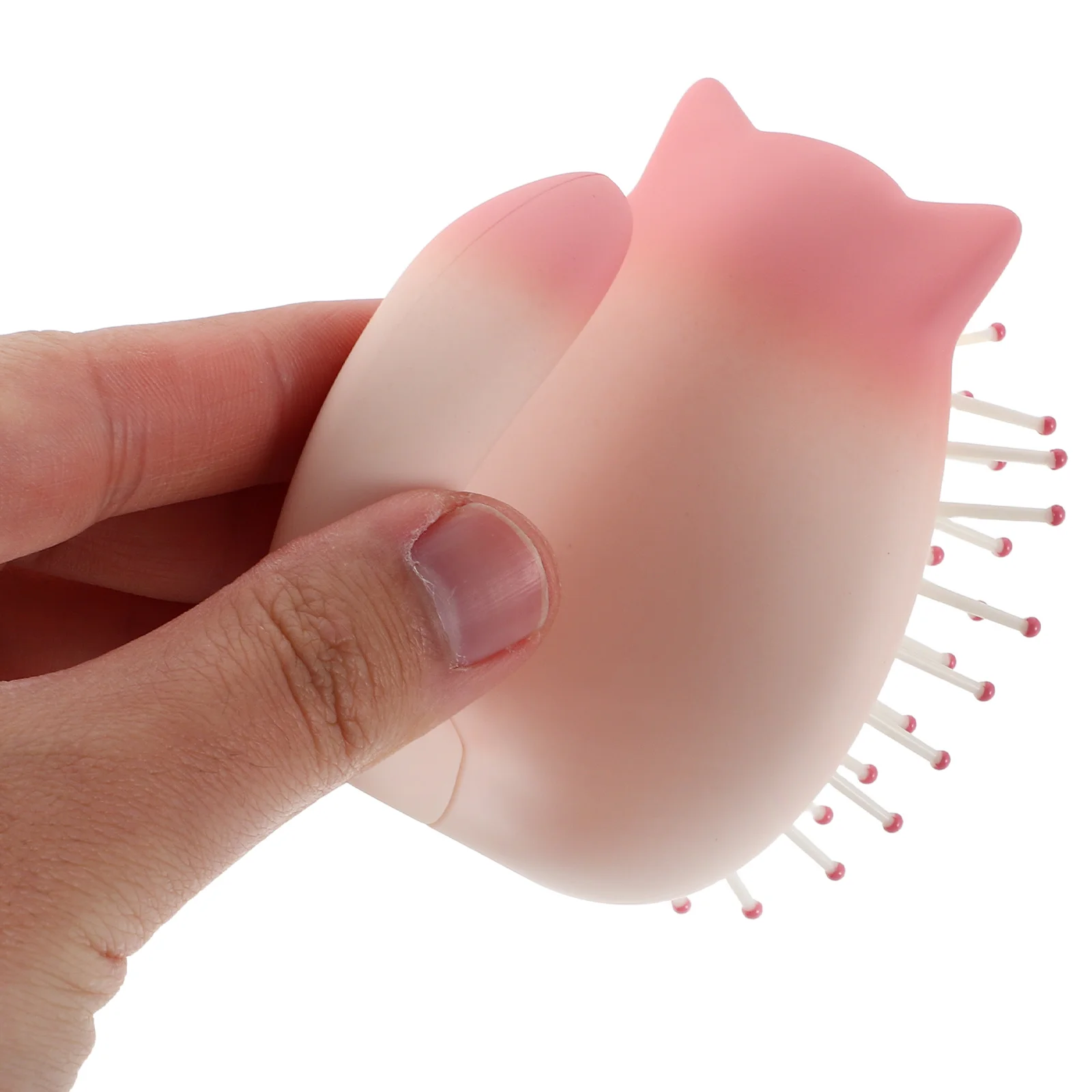 

Children's Hairbrush Small Cute Baby Comb Detangler Pink Curly Grooming Tool Kids Hair Brush Portable