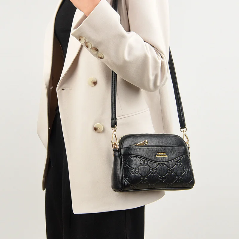Hand-held coin purse, lightweight zipper, multi-functional, large-capacity women's crossbody single-shoulder bag