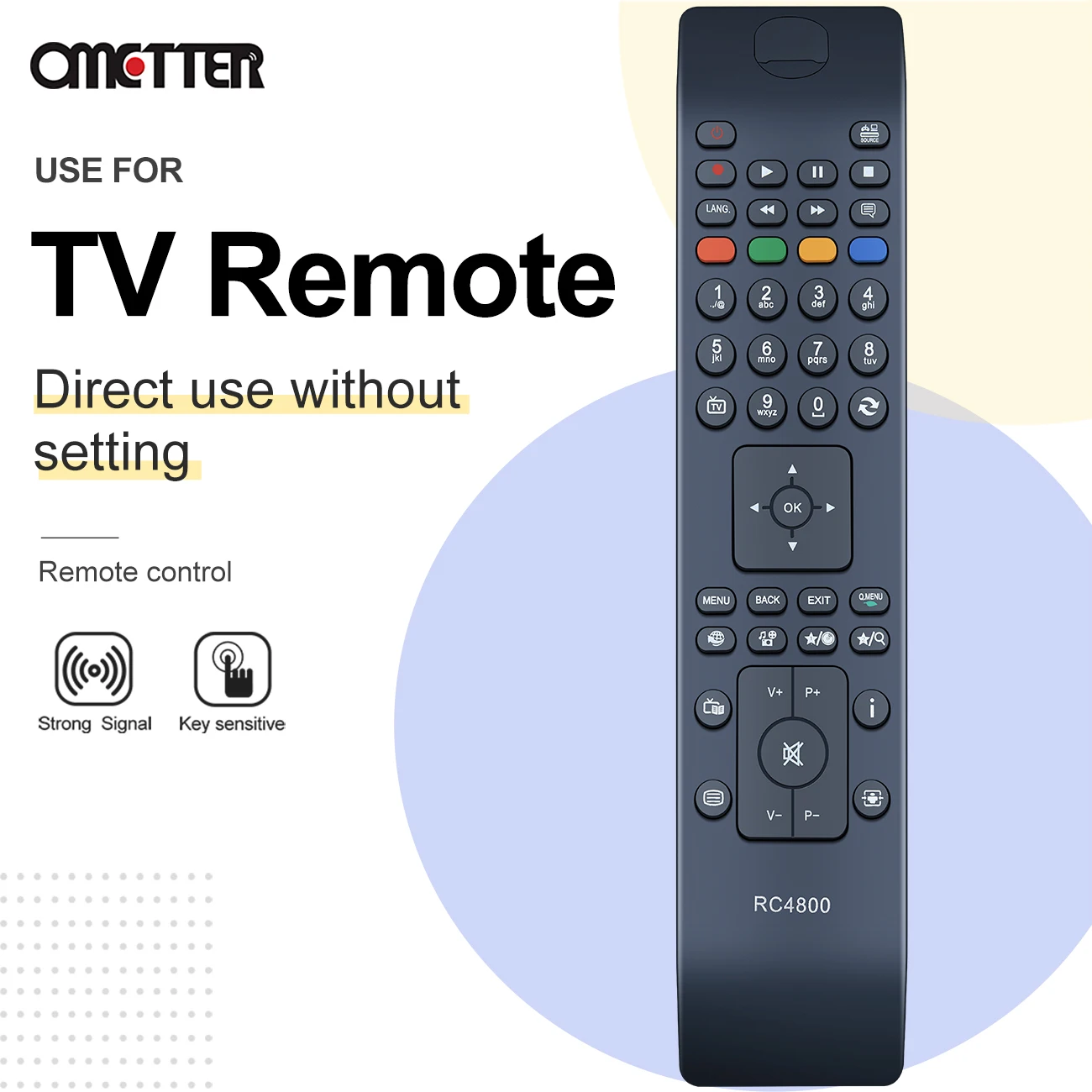 New RC4800 Universal TV Remote Control for JVC Smart LCD Controller