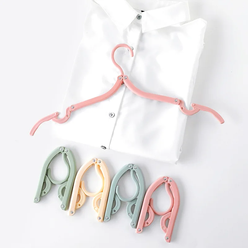 

4199 Travel Folding Clothes Hanger Portable Travel Clothes Hanging Clothes Drying Artifact Household Clothes Hanging Dormitory