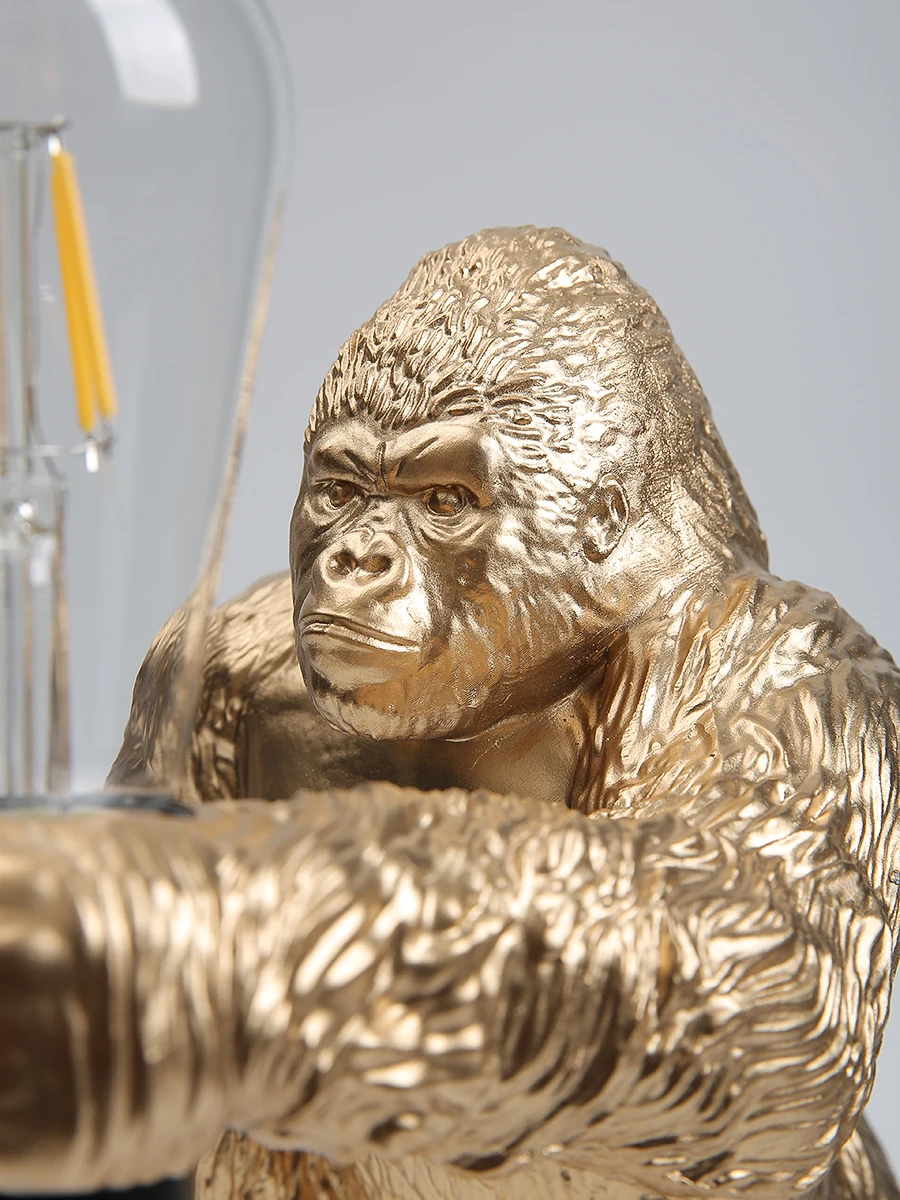 Monkey Lamp Simulation Gorilla Lamps Animal Model Table Light Toys Children Gift Home Decora