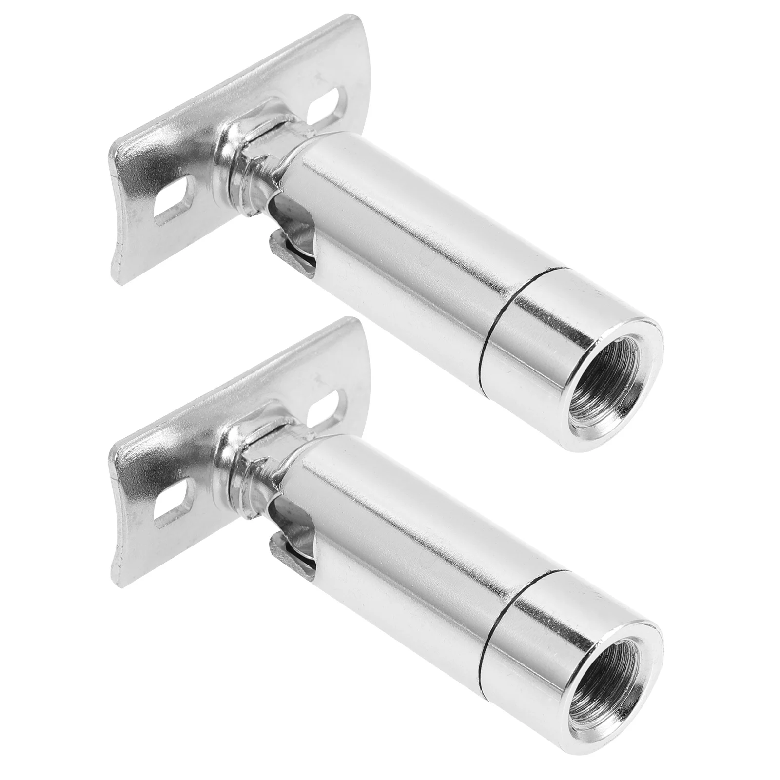 

2Pcs Universal Metal Lamp Adapters Sloped Ceiling Light Socket Extender Silver DIY Decorative Lighting Sturdy Durable