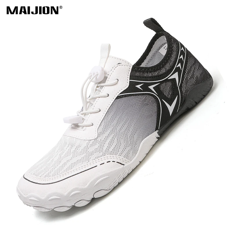 Light Aqua Shoes Men's Quick Dry Wading Sneakers Women Non-slip Water Sports Shoes Light Breathable for Surfing Beach Walking