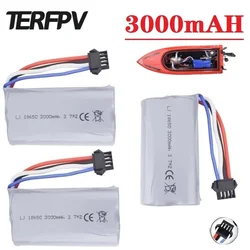 SM-4P(4PSM) ulepszony bateria LiPo 7.4v 3000mah dla UDI902 UDI007 UDI002 UDI001 HuanQi 961/962 HJ806 RC części zamienne do łodzi 2s 18650