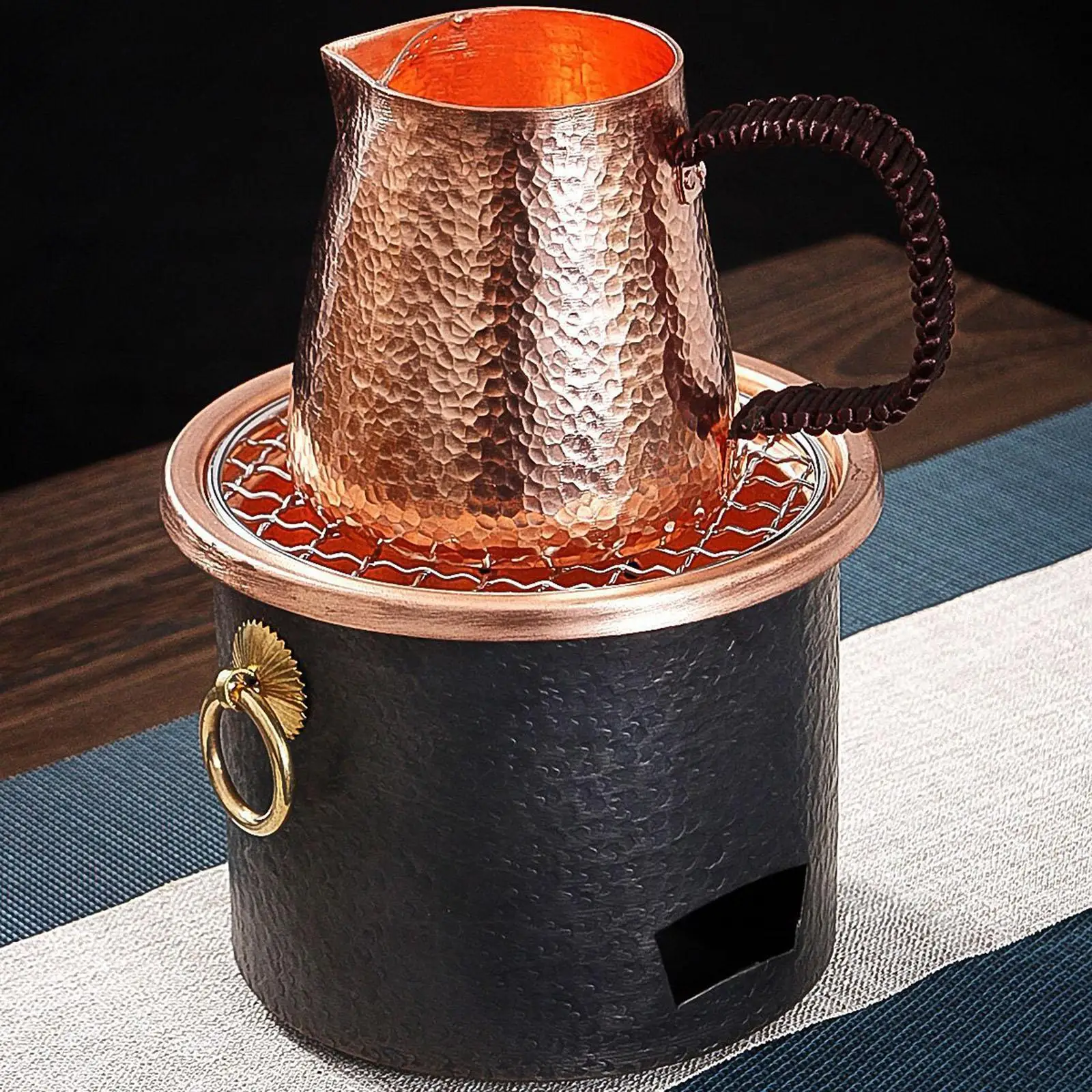 ย่างถ่านพร้อมตะแกรงสแตนเลสย่างบาร์บีคิว Yakitori สําหรับสนามหลังบ้านทําอาหารกลางแจ้งลานกลางแจ้ง Backyard ย่างทอด