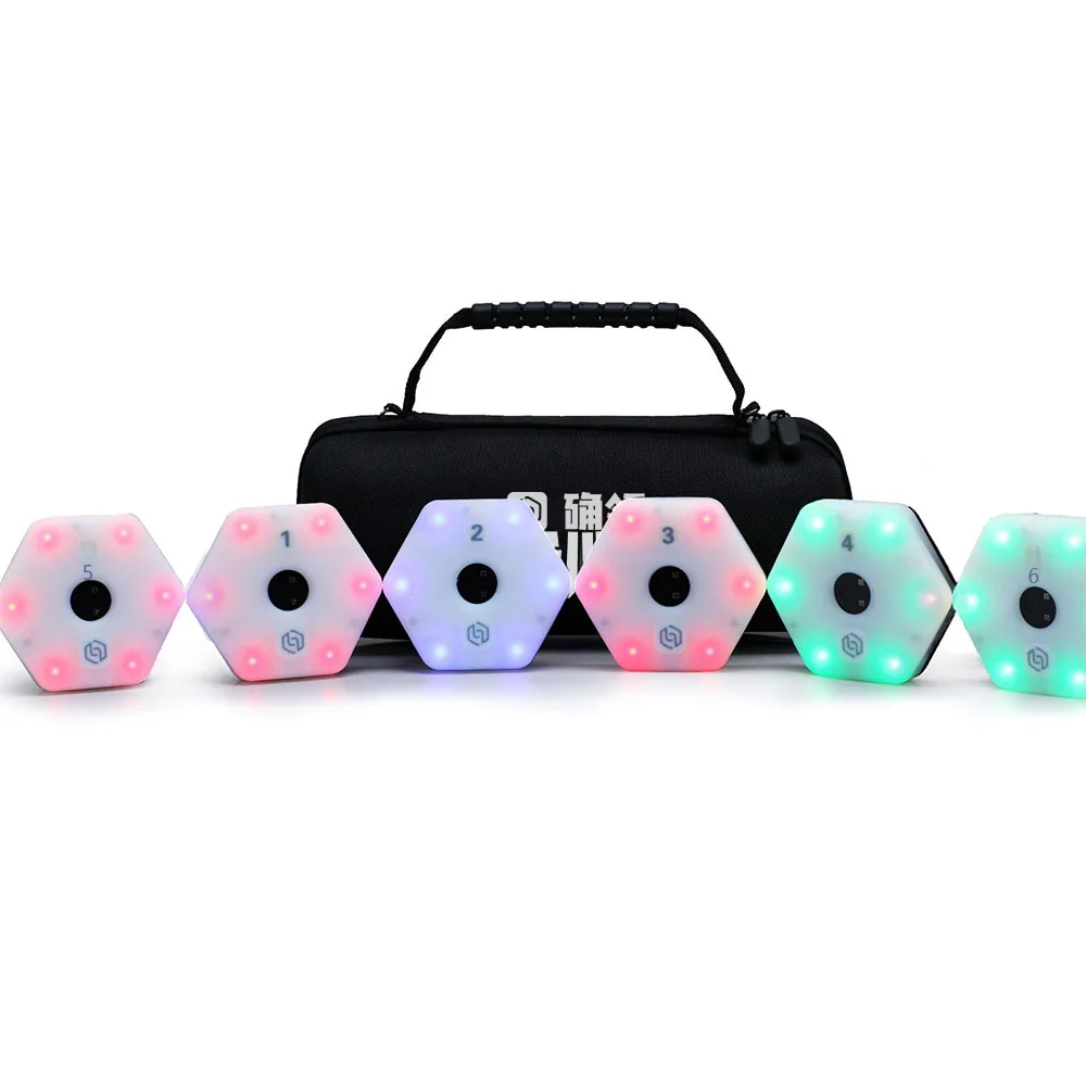 ReactionX Rlt Equipamento de treinamento leve de reação ágil 6 luzes para basquete futebol badminton tênis boxe mais acesso por aplicativo