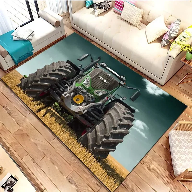 Big Tractor F-Fendt Print Carpet Rug for Living Room Bedroom Sofa Doormat Home Decor Non-slip Floor Mat Area Rug Cloakroom Rugs