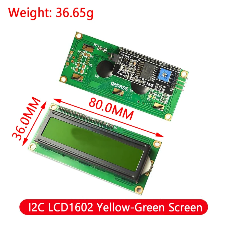 Variant: I2C LCD1602 Green