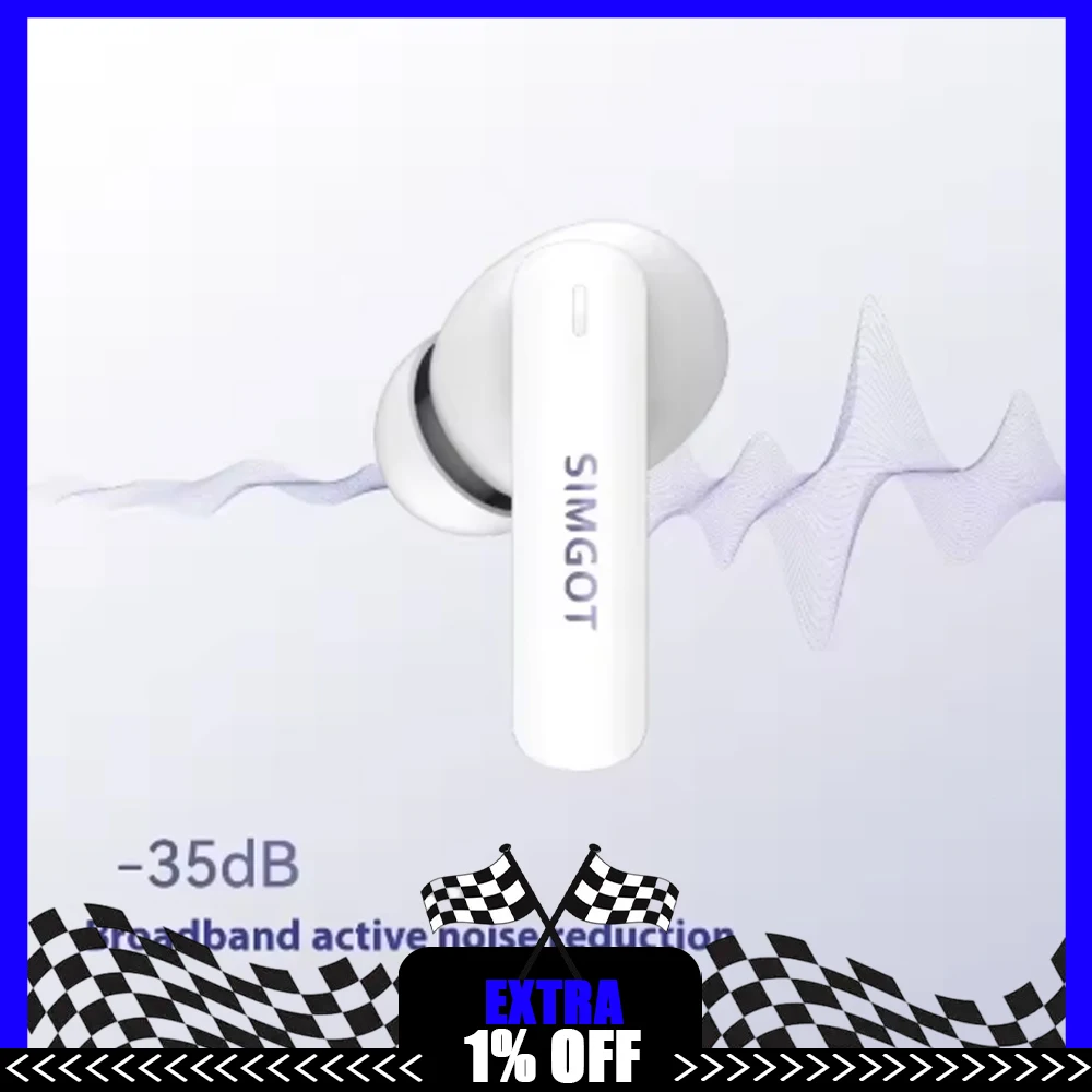 SIMGOT FLD200 Bluetooth TWS Earphones Noise Reduction Sports In-Ear Customized