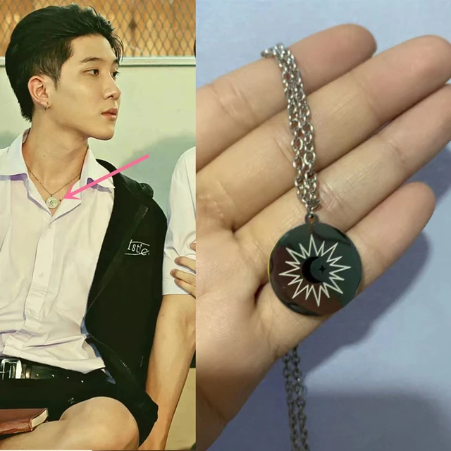 TV Series The Eclipse Cosplay Necklace Ayan Khaotung Moon Star Circular Titanium Steel Pendant Necklaces Lovers Jewelry Gift AliExpress