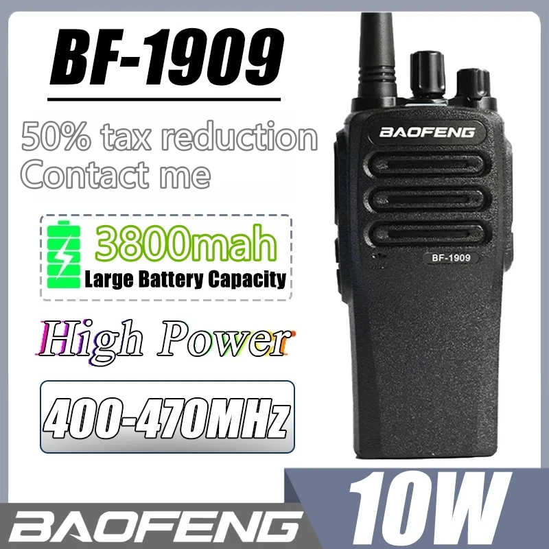 BaoFeng BF-1909 10 واط عالية الطاقة اسلكية تخاطب طويلة المدى اتجاهين ناقل موجات الراديو ترقية BF-888S UV-5R UV-82 BF-1904 راديو