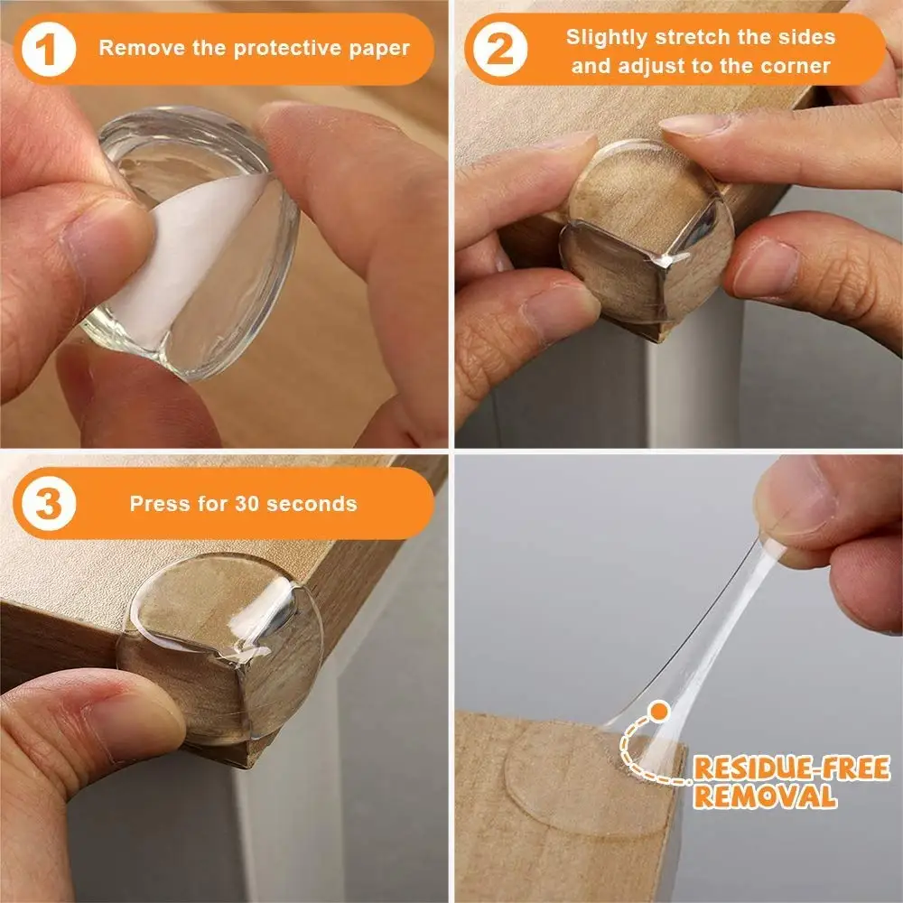 코너 보호대, 아기 보호 테이블 코너 가드, 어린이 안전 유지, 가구 날카로운 모서리 보호대(18팩)