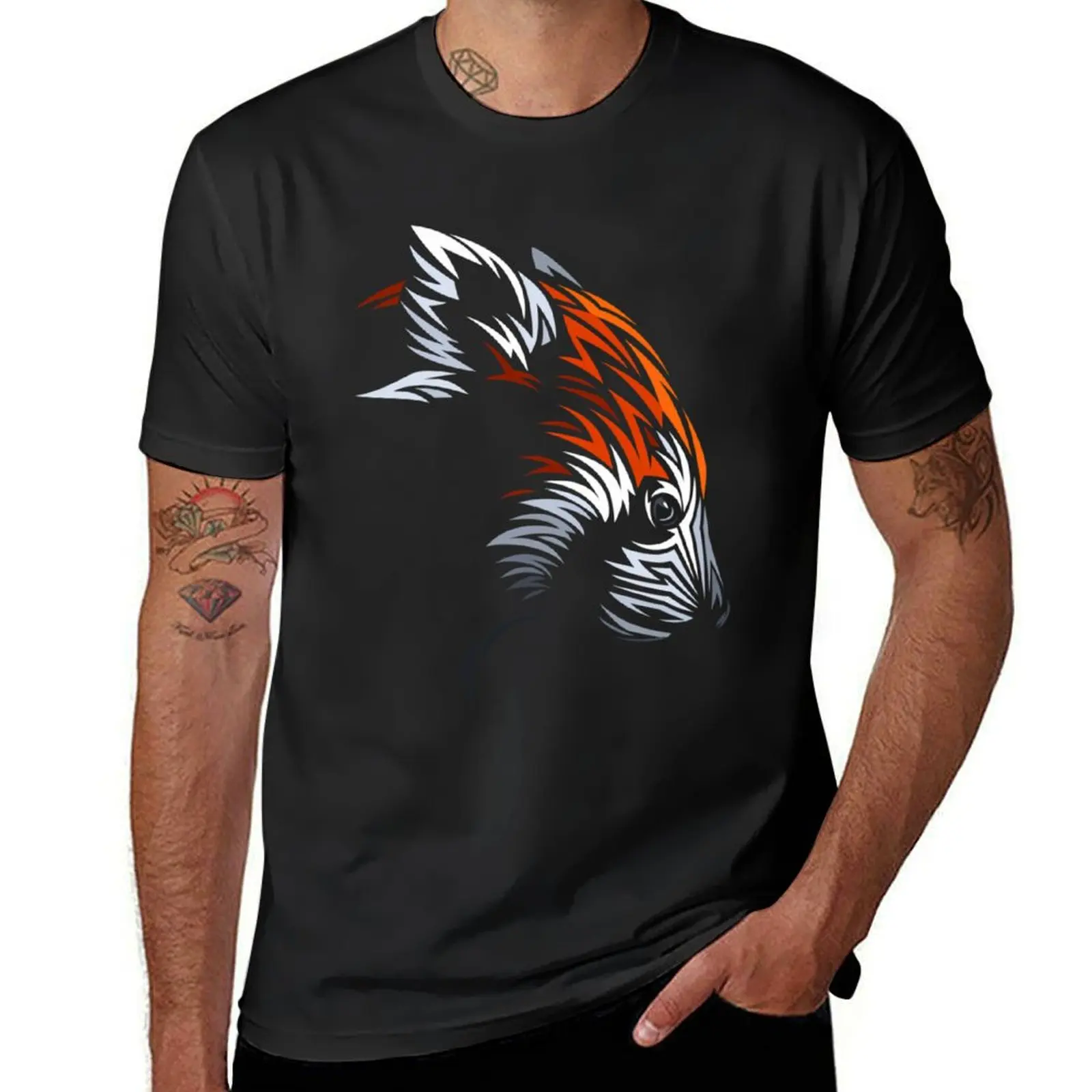 Tribal Red Panda \t T-Shirt blacks graphics anime summer clothes mens cotton t shirts