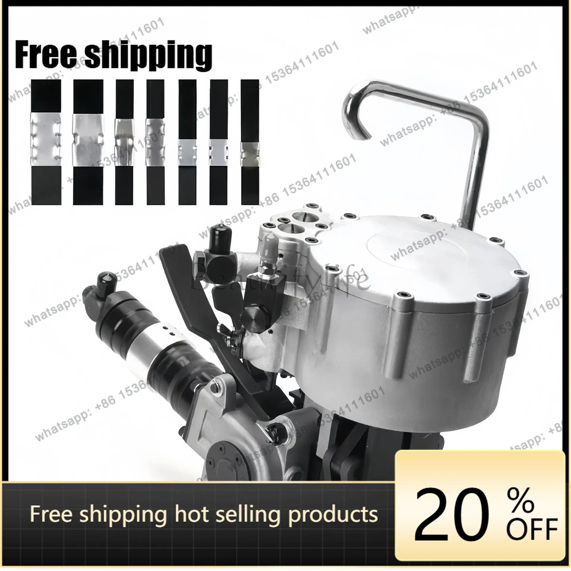 KZ19 Pneumatic steel belt packing machine 16-32mm iron sheet packing belt binding machine