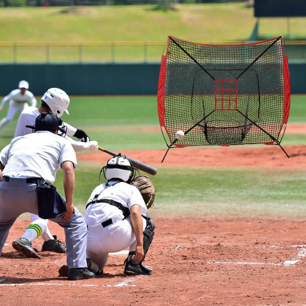 

9-grid Target Net Baseball Target Net Enhance Baseball Skills with Adjustable Strike Zone Target Net for Pitching Hitting