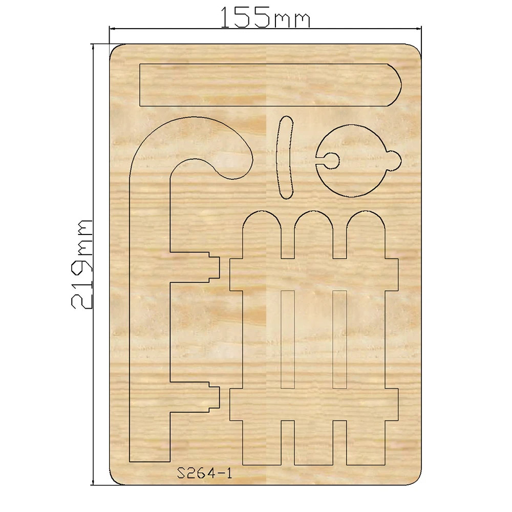 2022 nowe matryce do cięcia na sankach drewniany móż Die kompatybilny z Plus ręcznymi wycinakami