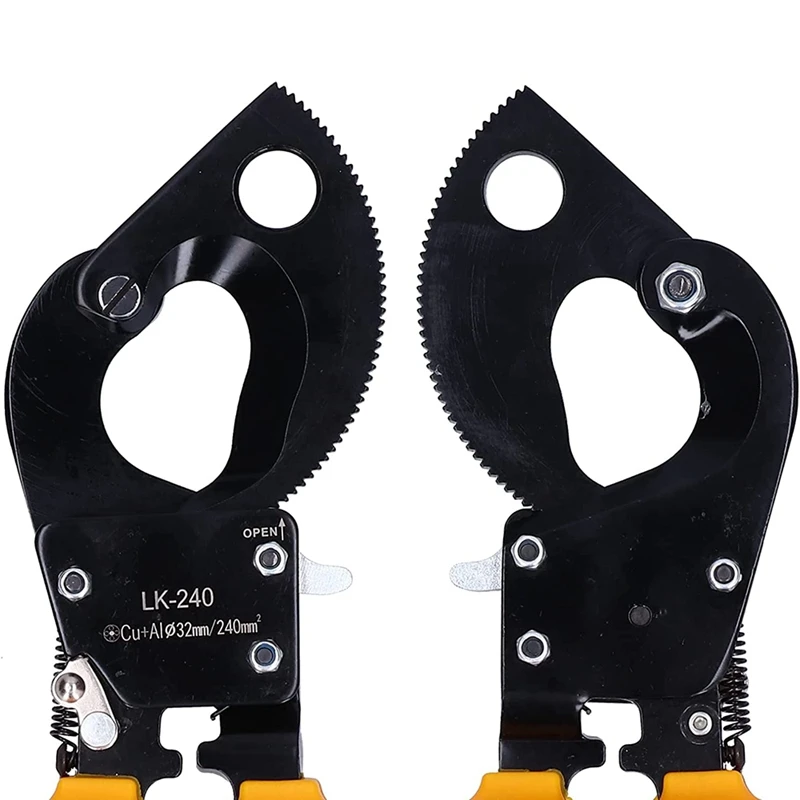 1 Piece Copper And Aluminum Cable Scissors Gear Scissors Mechanical Cable Disconnect Pliers Yellow