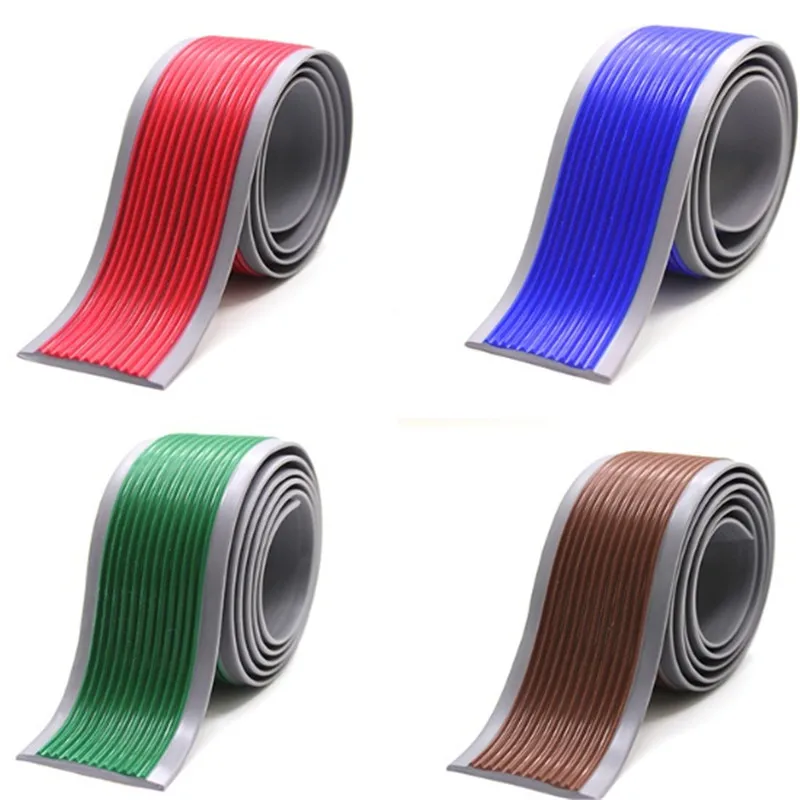 Carpet Pads Mat Self-adhesive Anti-Slip Stair Strip PVC Non Slip Stair Treads Strip Step Protector Rug Stairs
