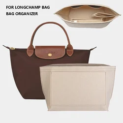 Longchamp Tamanho Grande Felt Liner Tote Bag, Saco De Armazenamento, Organizador, Bolsa, Inserir Bolsa, Liner Malas, Acessórios