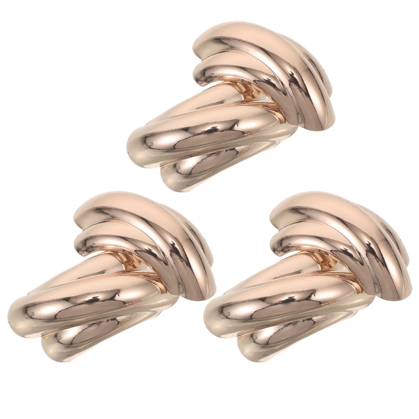 6Pcs Arch Metal Pin Brooch for Swimsuit Gold Tone Bikini Strap Adjuster Decorative Vintage Brooch for Beach Cardigan Outfit