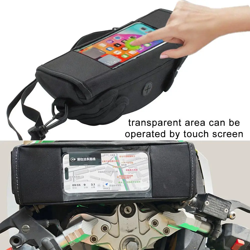 

Motorcycle Waterproof Handlebar Travel Storage Bag Motorcycle For Yamaha BMW Modified Front Bag Storage Bag Front Hangin C1D6