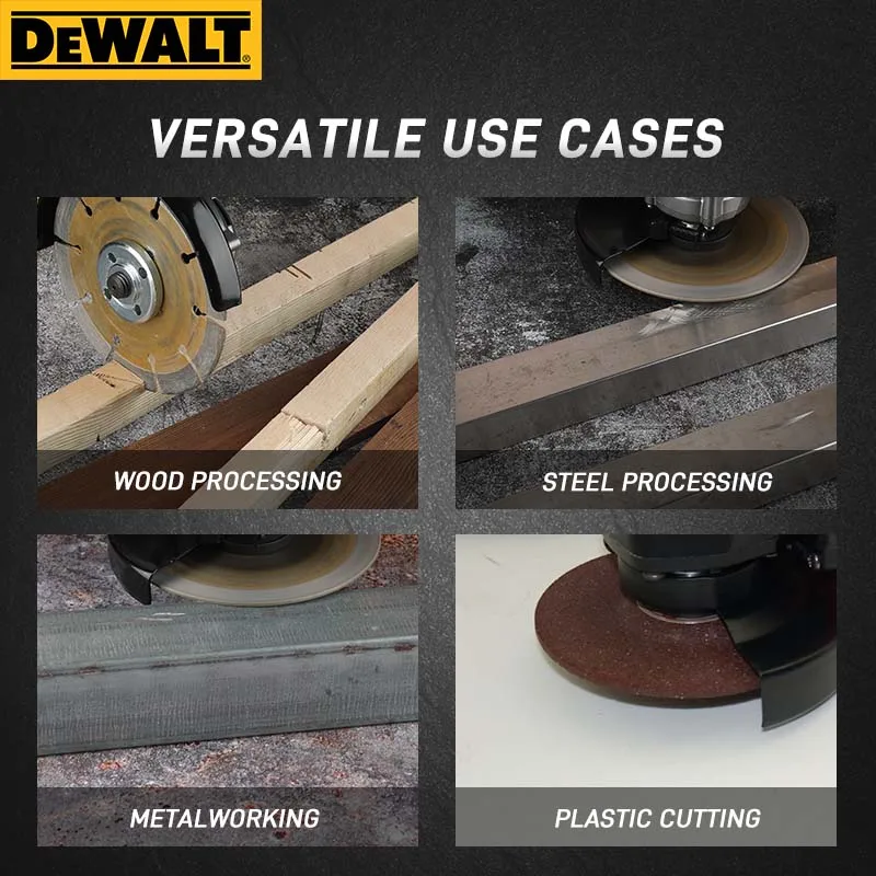 مطحنة زاوية Dewalt DCG414 18V Max XR بدون فرش - 125 مم، 8800 دورة في الدقيقة، قطع وتلميع للمعادن/الخشب/الأنابيب