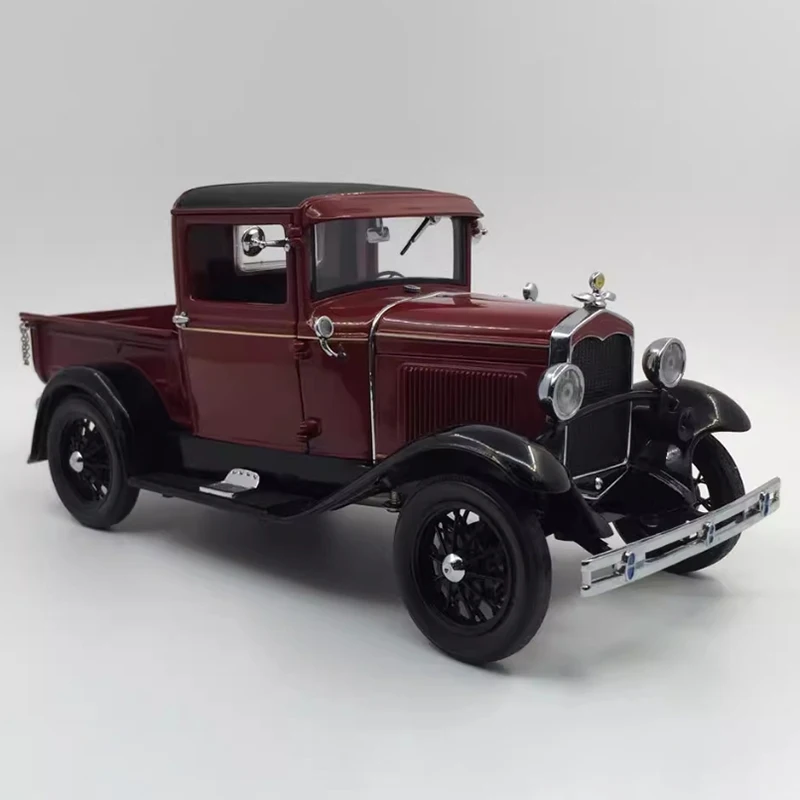 

Литая под давлением модель пикапа в масштабе 1:18 1931 года, модель ретро-симулятора, готовый продукт, коллекция хобби, украшение, подарочная игрушка