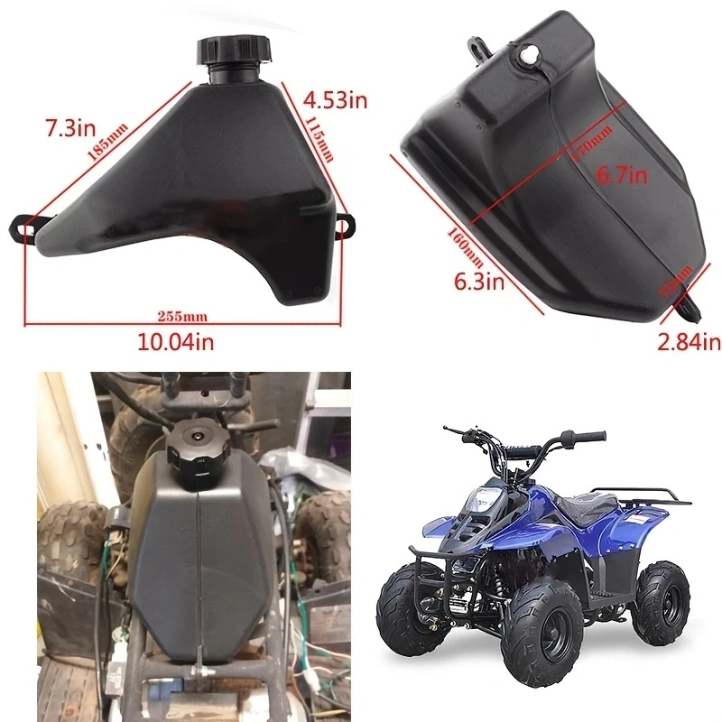 Gas Fuel Petrol Tank for 50-125cc Coolster 3050C Taotao ATA 125D RPS KAYO BMS Peace Roketa Yamoto Kids ATV Mini Quad 4 Wheeler