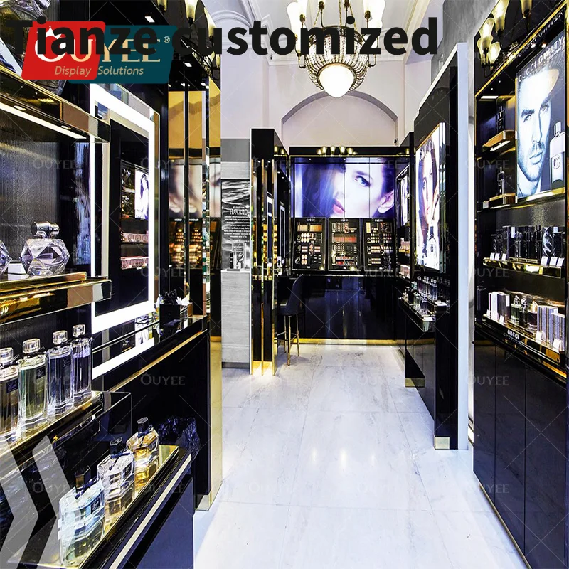 

Customized-Decoration Perfume Shop Furniture Perfume Glass Display Stand Perfume Shop Display Cabinet And Showcase