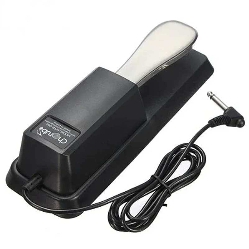 2021 New Cherub WTB-005 Black Electric Portable Damper Sustain Metal Pedal For HMY Piano   For Casio Keyboard Sustain Ped