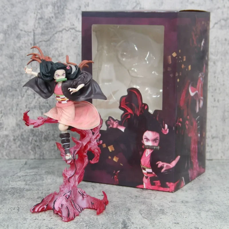 

23CM Demon Slayer Kamado Nezuko Anime Figure Model Toys Action Figures desktop Ornamen Statue Figurine Collection for kids gifts