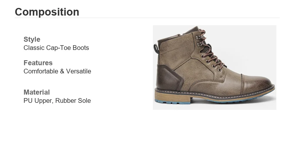 Lederstiefel 2026 Retro Marke Komfortable Modische Freizeitstiefel aus Leder # KD615 – Detail 1