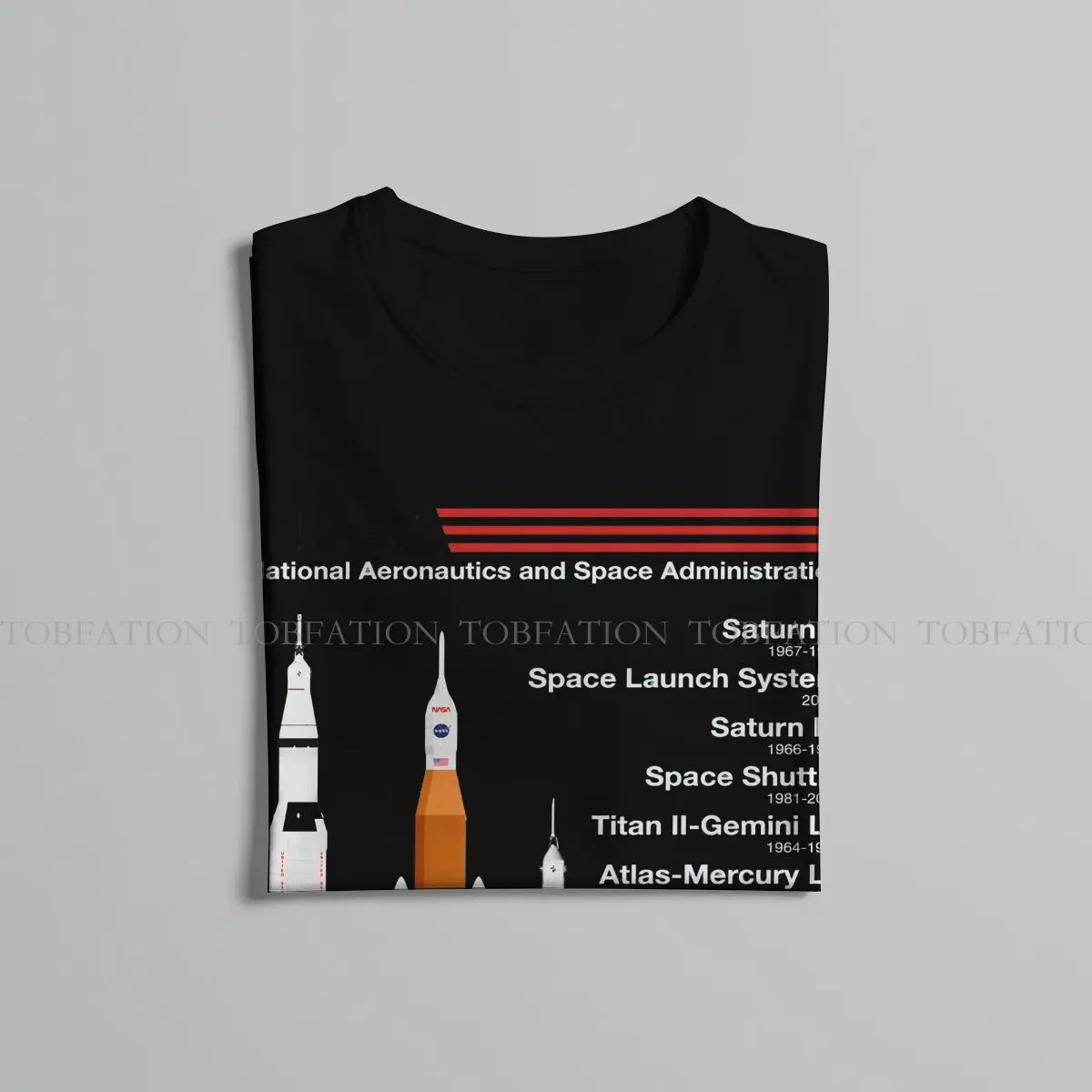 SpaceX Raptor Saturn VSLS Saturn IB Space Shuttle Tshirt Graphic Men Vintage Goth Summer Tops Cotton Harajuku T Shirt