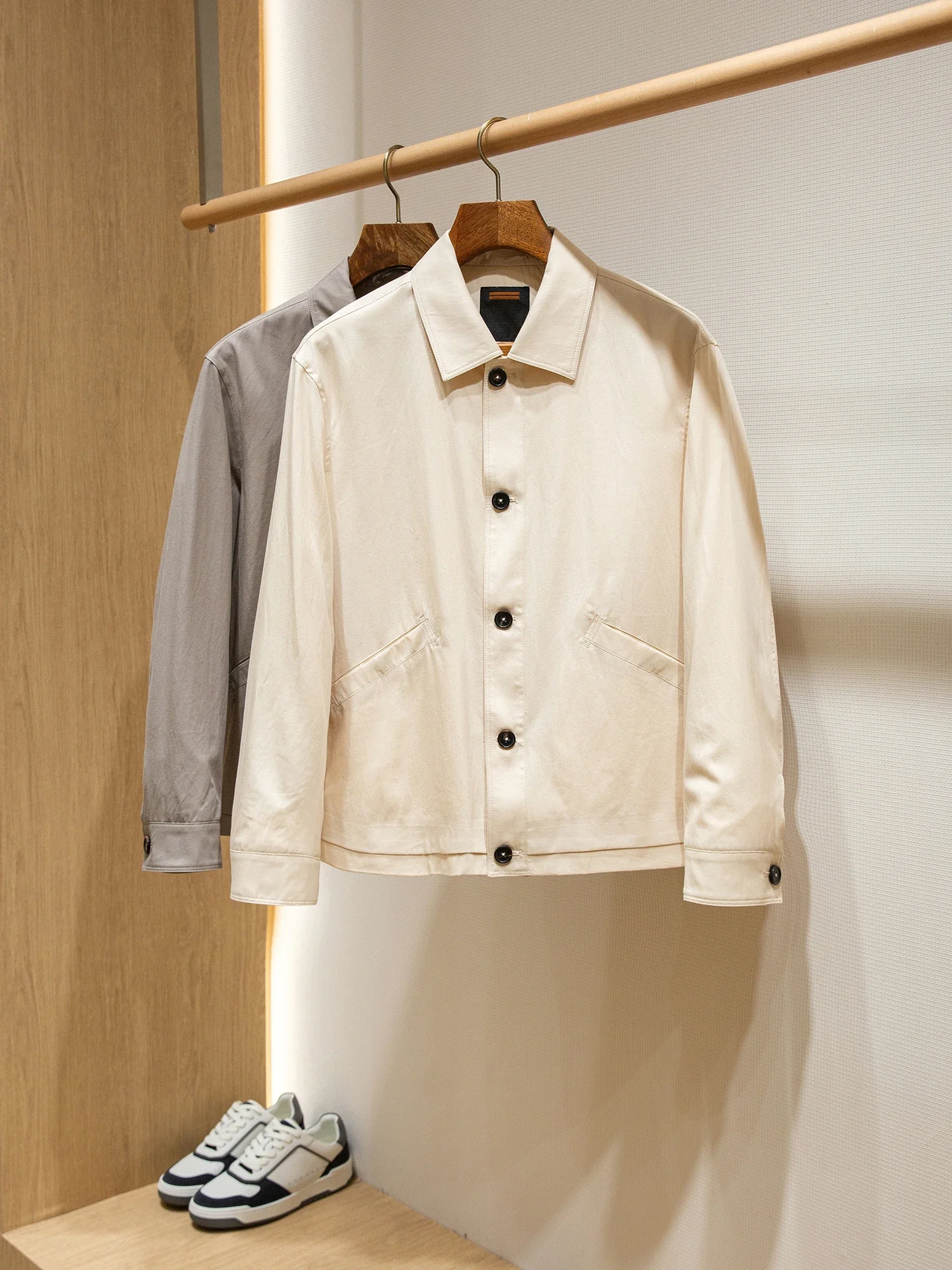 

ZZ Oasis Series Cotton Blended 25SS Thin Men's Shirt Jacket