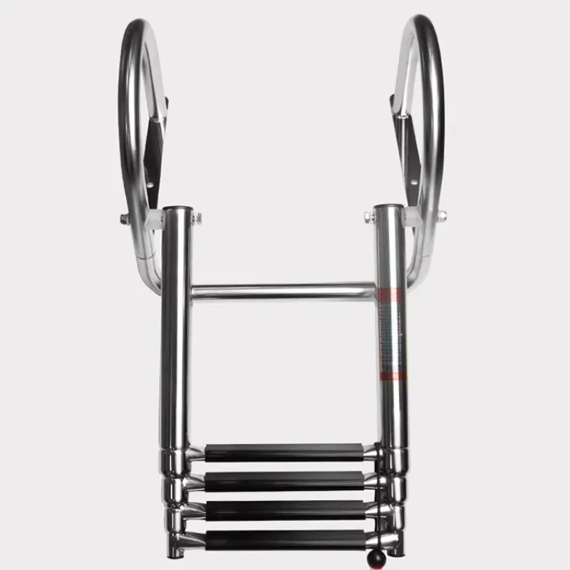 Pontoon Boat Ladder Stainless Steel Folding Telescoping Rear Entry Inboard Ladder Heavy Duty Custom Swim Deck Ladder