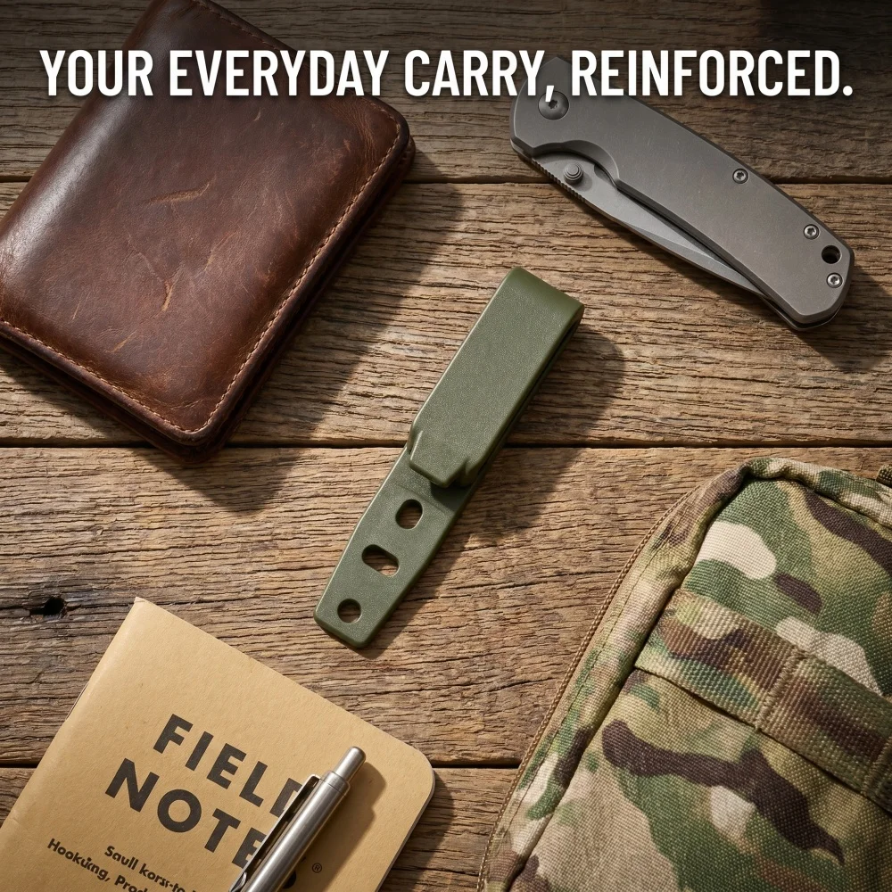 EDC KYDEX IWB HOLSTER CLIPS Recessed Belt Clip Backpack K-Board Knife Sheath Clip Comes with 2 Sets of Screws