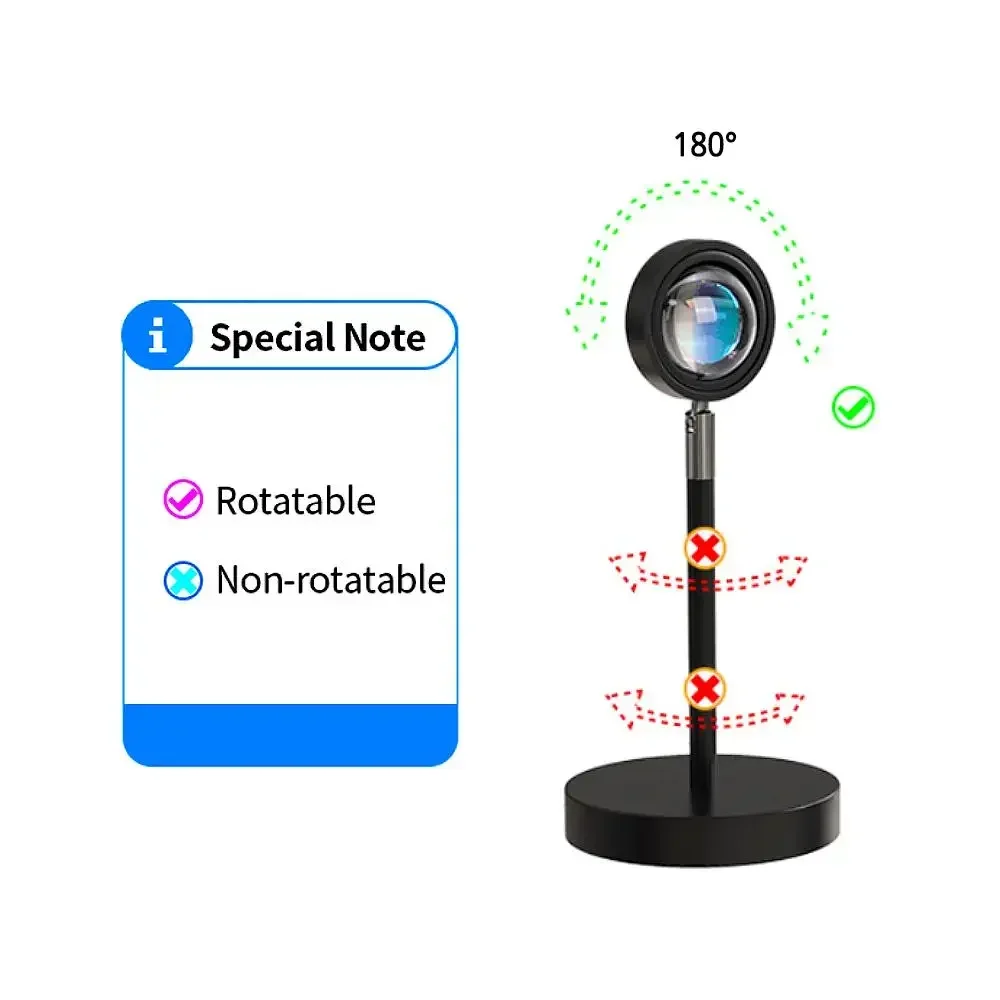 Рисунок 2 - USB Радужный закат красный проектор